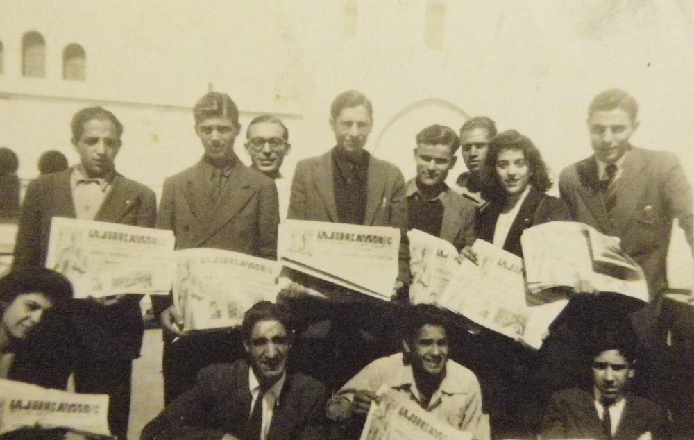 JC d'Alger, mars 1946. Élie Chaïa est en haut à droite.