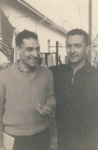 Camp d’internement de Lodi, 1959. Georges Hadjadj et Robert Manaranche.